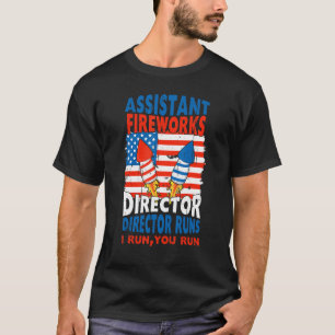 Fireworks Director America American Usa Flag 4th O T-Shirt