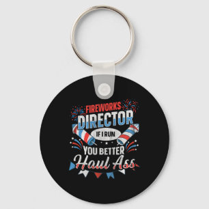 Fireworks Director Funny 4th Of July Keychain