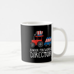 Fireworks Director Tractor 4th Of July Boys Kids Coffee Mug
