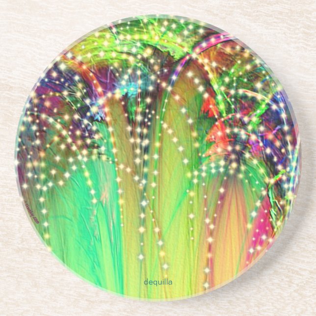 FIREWORKS Display Drinks Coaster (Front)