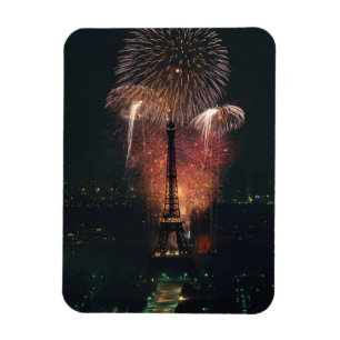 Fireworks, Eiffel Tower, Paris, France Magnet