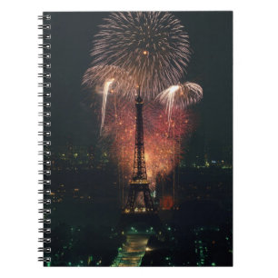 Fireworks, Eiffel Tower, Paris, France Notebook