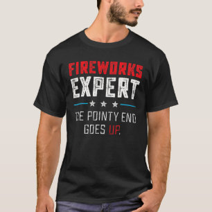 Fireworks Expert Men Boys Funny 4Th Of July T-Shirt