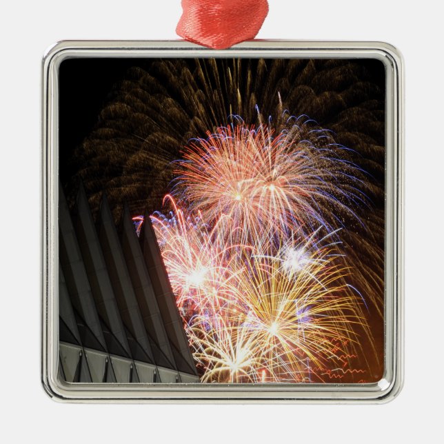 Fireworks explode metal ornament (Front)