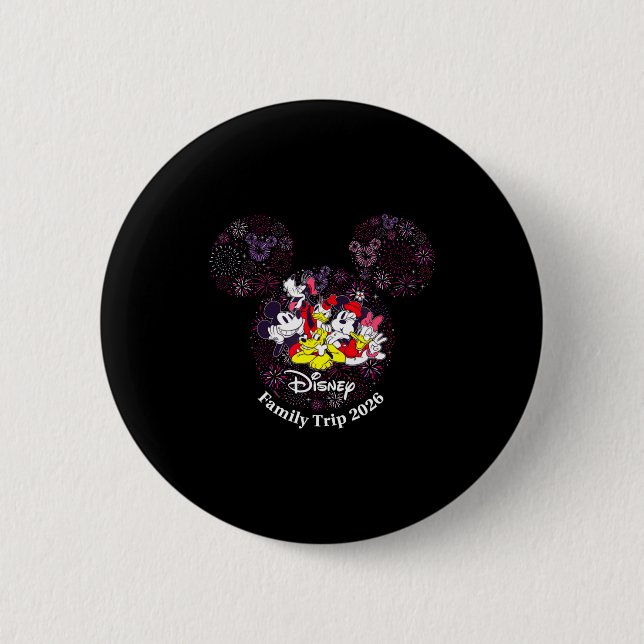 Fireworks Family Trip 2026 Valentines Day Vacatio  2 Inch Round Button (Front)