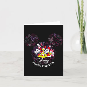 Fireworks Family Trip 2026 Valentines Day Vacatio  Card