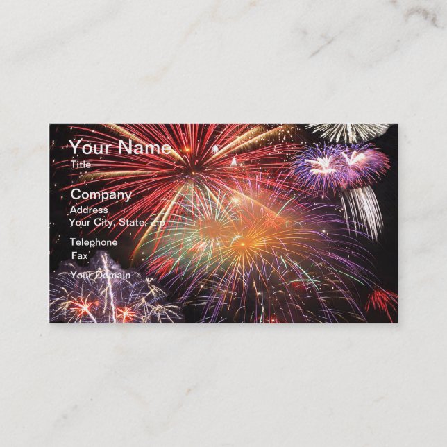 Fireworks Finale Business Card (Front)