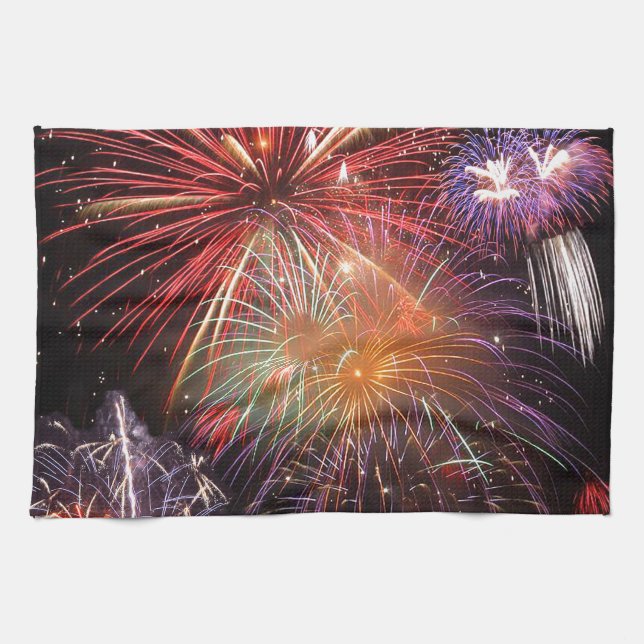 Fireworks Finale Kitchen Towel (Horizontal)
