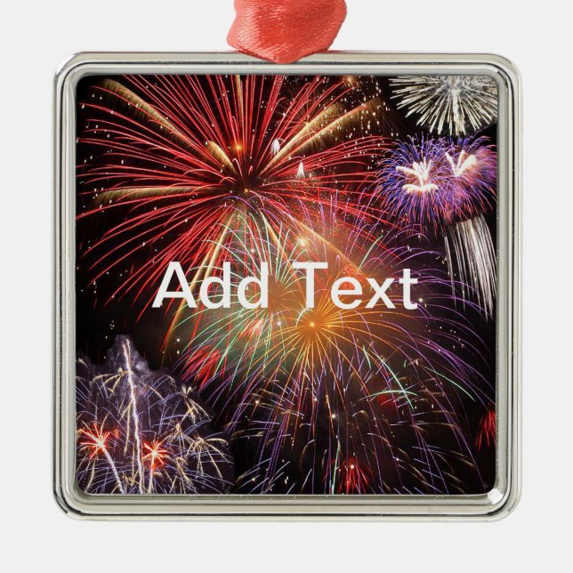 Fireworks Finale Metal Ornament (Front)