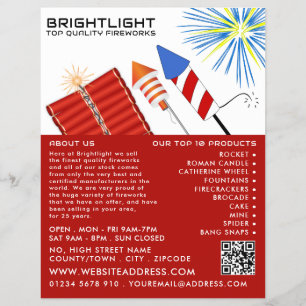 Fireworks, Fireworks Sales Flyer