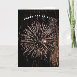 fireworks for 4th of July Card
