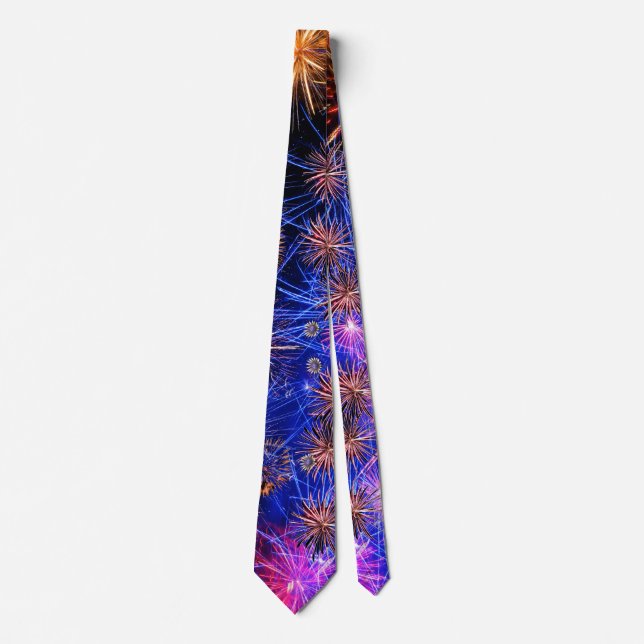 Fireworks for Men's Tie (Front)