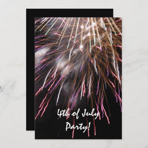 Fireworks Fourth of July Party Invitation