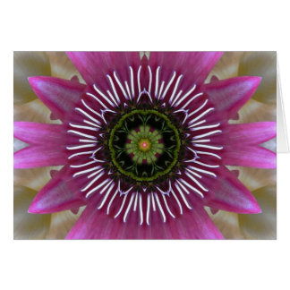 Fireworks Fuchsia Mandala Card