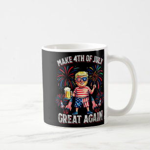 Fireworks Funny Trump Patriotic American Happy 4th Coffee Mug