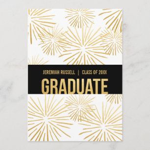 Fireworks Graduation Annoucement Announcement