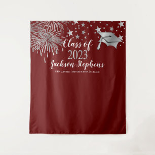 Fireworks Graduation Cap - Tassel Class of 2022 Tapestry