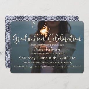 Fireworks Graduation Celebration Invitation
