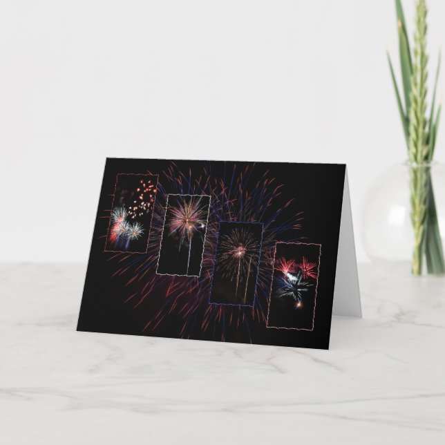 Fireworks Greeting Card (Front)