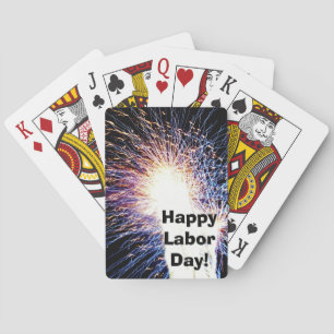 FIREWORKS,HAPPY LABOR DAY  PLAYING CARDS