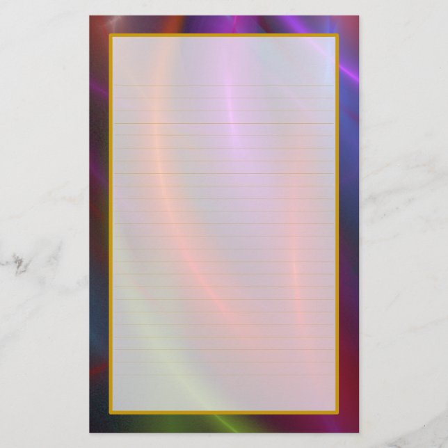 Fireworks II Fine Lined Stationery (Front)