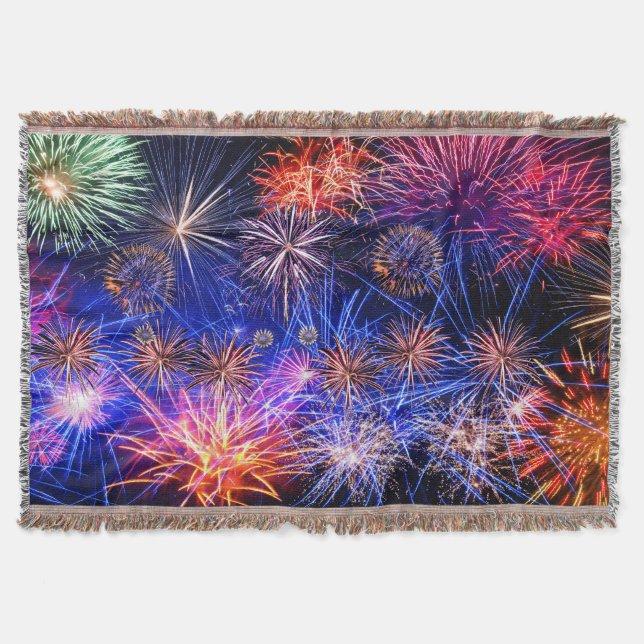 Fireworks image for Throw Blanket (Front)