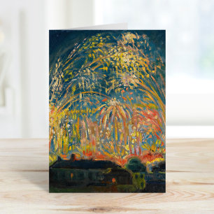 Fireworks in Nice Nikolai Tarkhov Card
