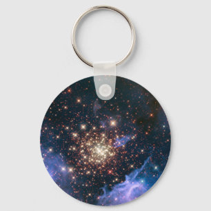 Fireworks in Space Keychain