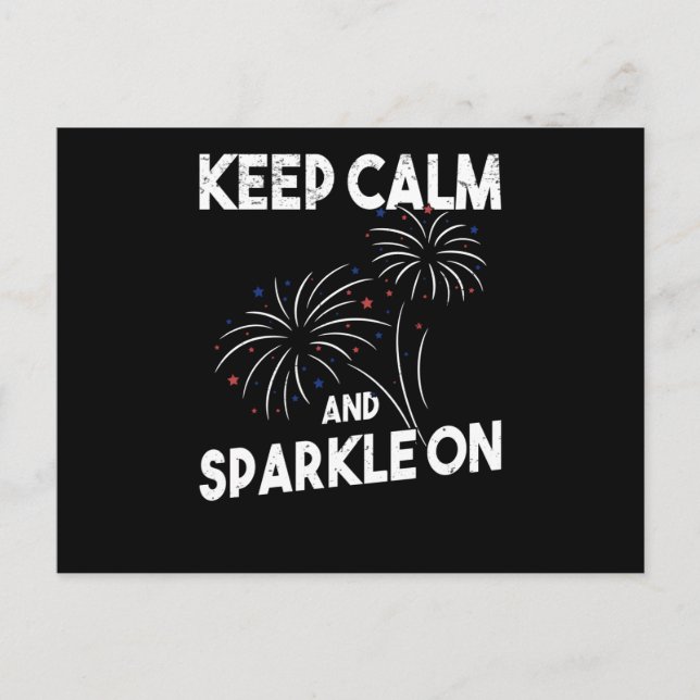 Fireworks Independence Day 4th Of July Postcard (Front)