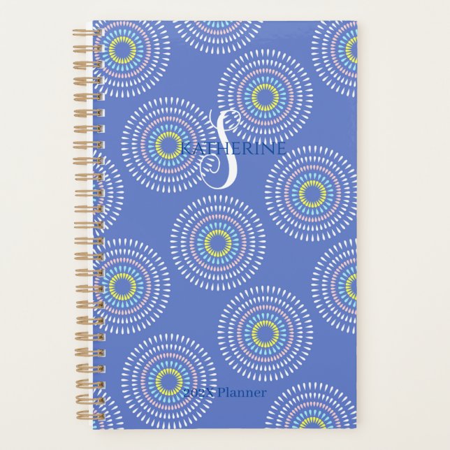 Fireworks Japanese Blue Planner (Front)