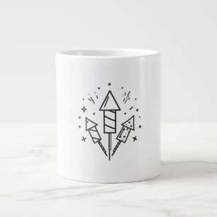 fireworks large coffee mug