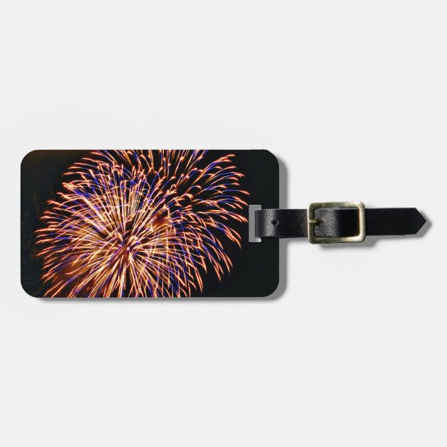Fireworks Luggage Tag (Front Horizontal)