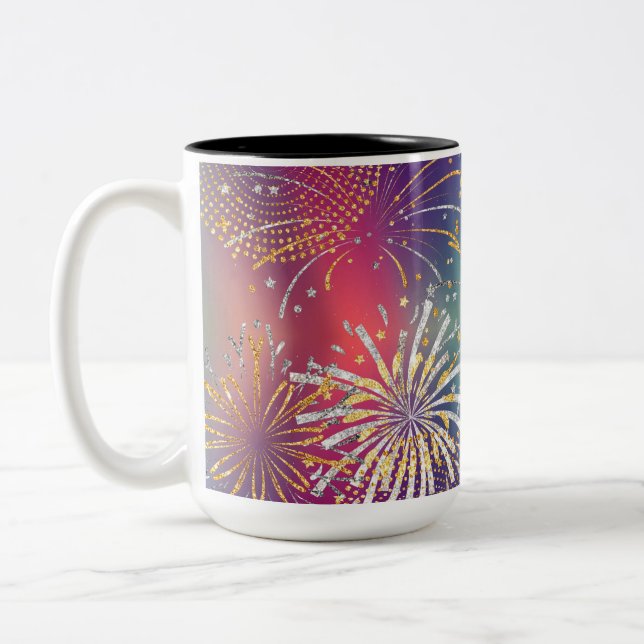 Fireworks Mug Illustrated (Left)