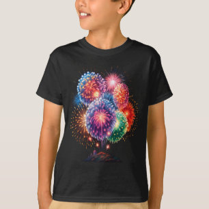 Fireworks New Year's Eve Party Long Sleeve  T-Shirt
