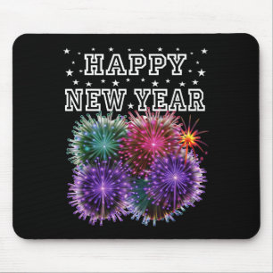Fireworks New Year's Eve Party Mouse Pad
