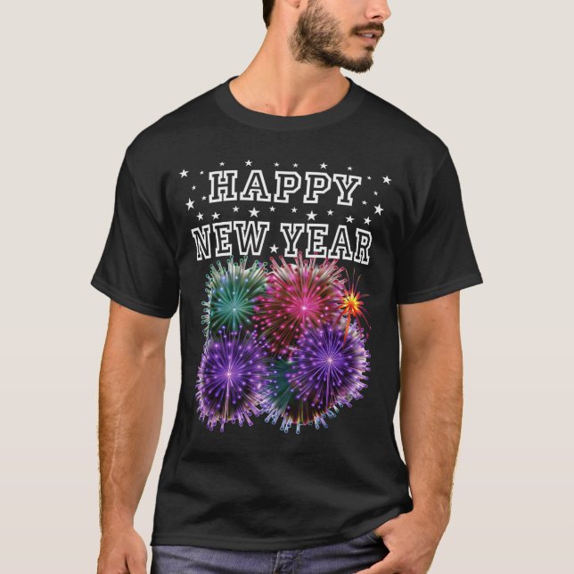 Fireworks New Year's Eve Party  T-Shirt (Front)