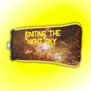 Fireworks of Star Formation Yellow Golf Head Cover