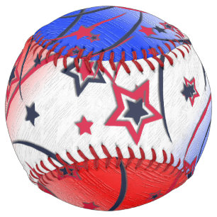 Fireworks on Red White Blue Softball