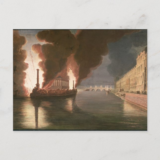 Fireworks on the Seine Postcard (Front)