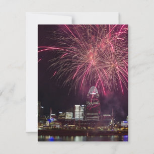 Fireworks over Cincinnati Holiday Card