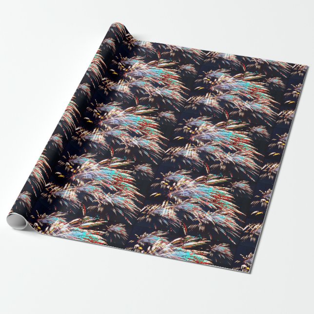 Fireworks over Mt. Olivet Wrapping Paper (Unrolled)