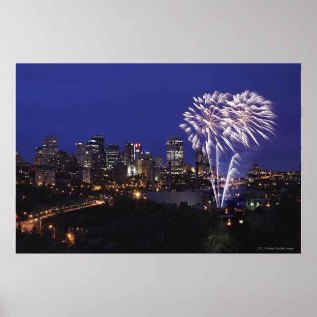 Fireworks Over The City Poster (Front)
