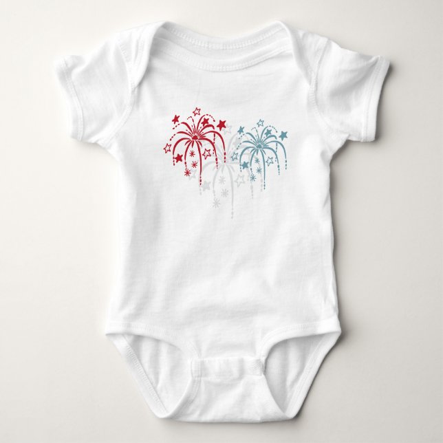 Fireworks Patriotic 4th of July Shirts (Front)