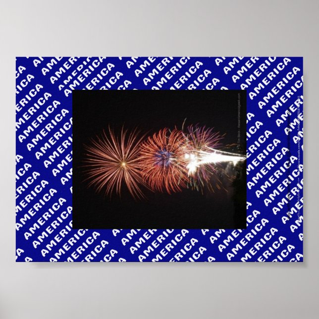Fireworks Patriotic poster (Front)