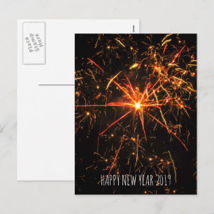 Fireworks Photo Happy New Year 2023 Holiday Postcard