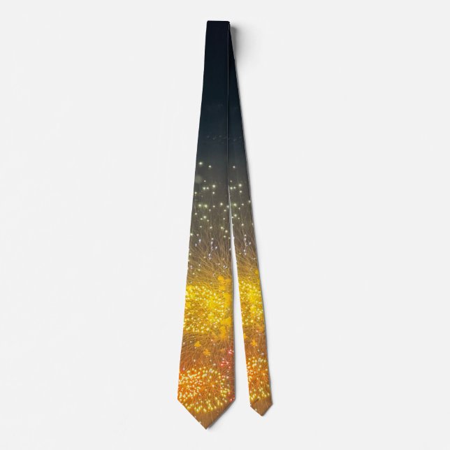 Fireworks Photo Necktie  (Front)