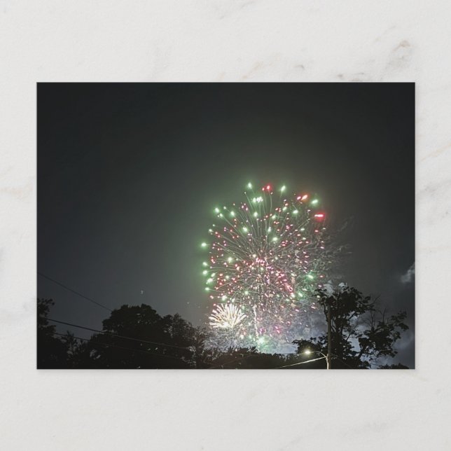 Fireworks Photo Postcard (Front)