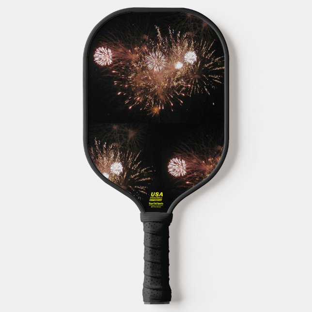 "Fireworks" Pickleball Paddle (Front)