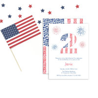 Fireworks Red White And Two 2nd Birthday Party