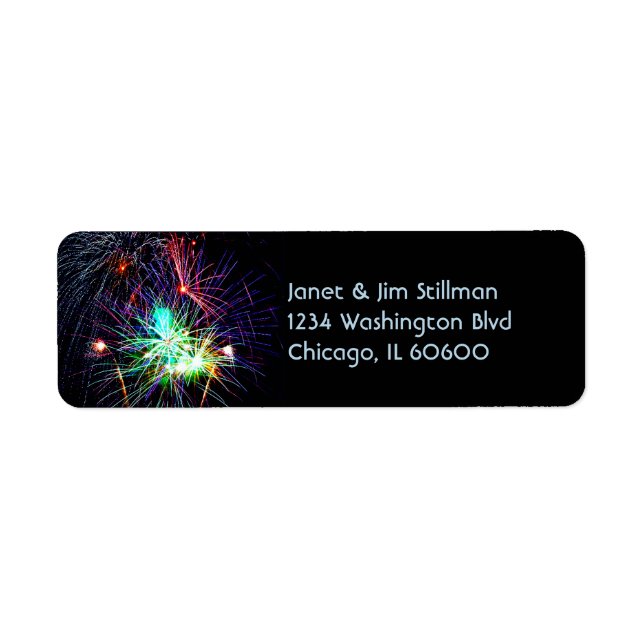 Fireworks Return Address Labels (Front)